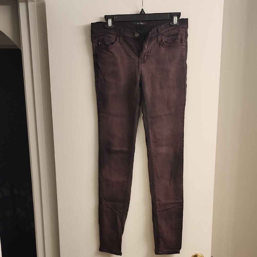 Burgundy Skinny Jeans